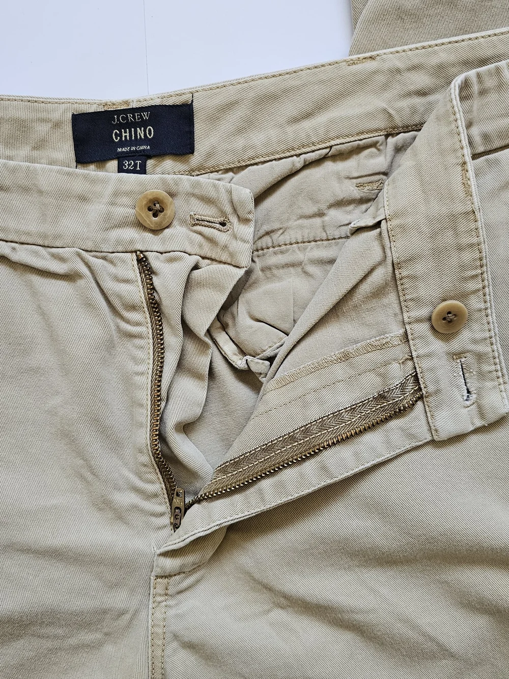 J. Crew Men's Tan Chino Pants Sz. 32T